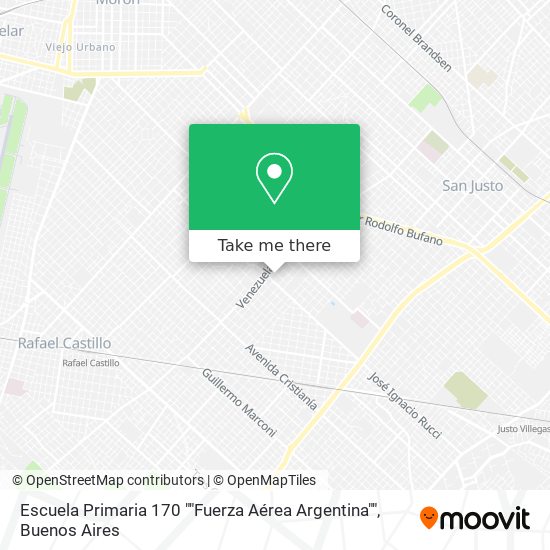 Escuela Primaria 170 ""Fuerza Aérea Argentina"" map
