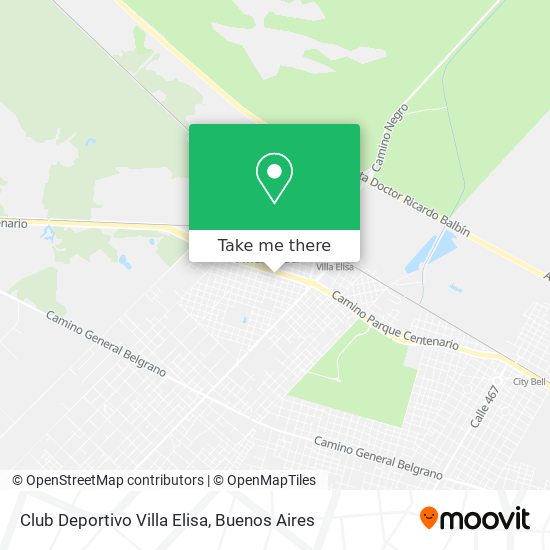 Mapa de Club Deportivo Villa Elisa