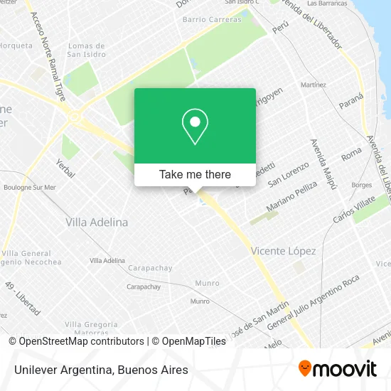 Mapa de Unilever Argentina