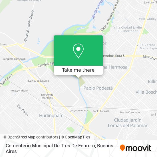 Cementerio Municipal De Tres De Febrero map
