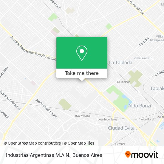 Industrias Argentinas M.A.N. map