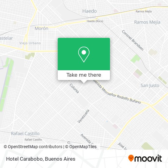 Hotel Carabobo map