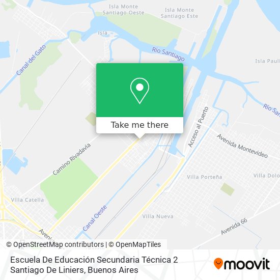 Mapa de Escuela De Educación Secundaria Técnica 2 Santiago De Liniers