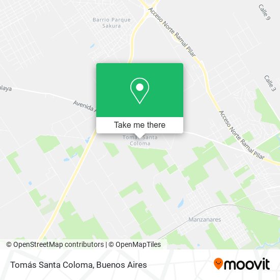 Mapa de Tomás Santa Coloma