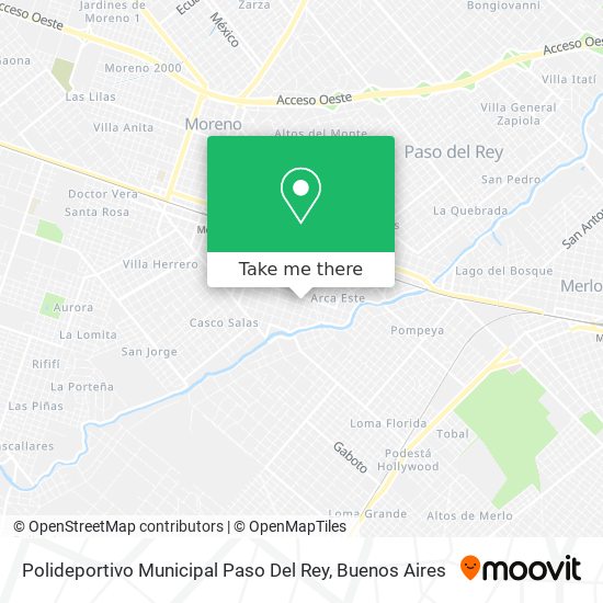 Polideportivo Municipal Paso Del Rey map