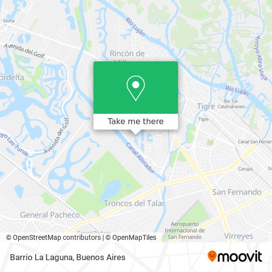 Mapa de Barrio La Laguna