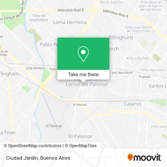 Mapa de Ciudad Jardín