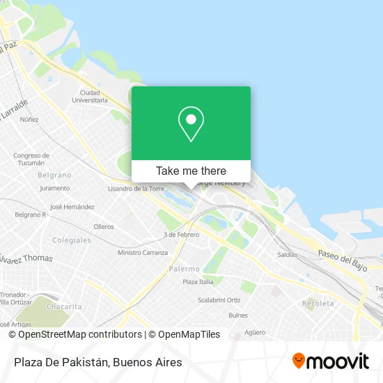 Mapa de Plaza De Pakistán
