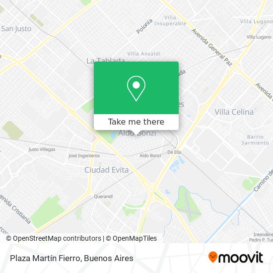 Plaza Martín Fierro map