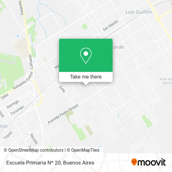 Escuela Primaria N* 20 map