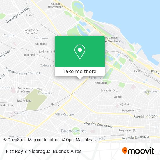 Fitz Roy Y Nicaragua map