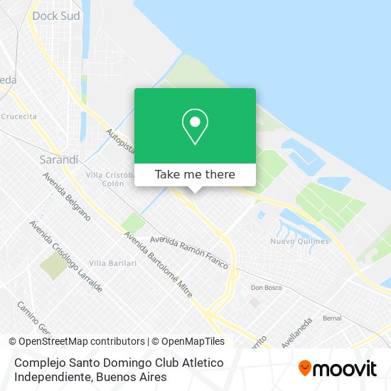 Complejo Santo Domingo Club Atletico Independiente map