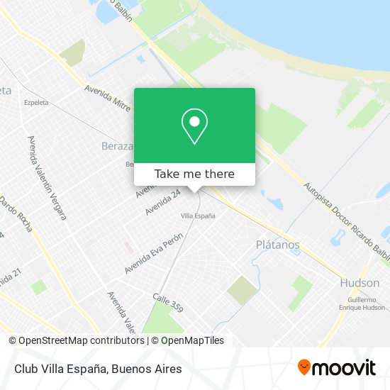 Club Villa España map