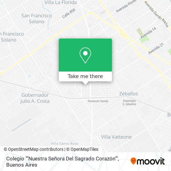 Mapa de Colegio ""Nuestra Señora Del Sagrado Corazón""