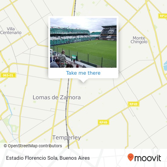 Estadio Florencio Sola map