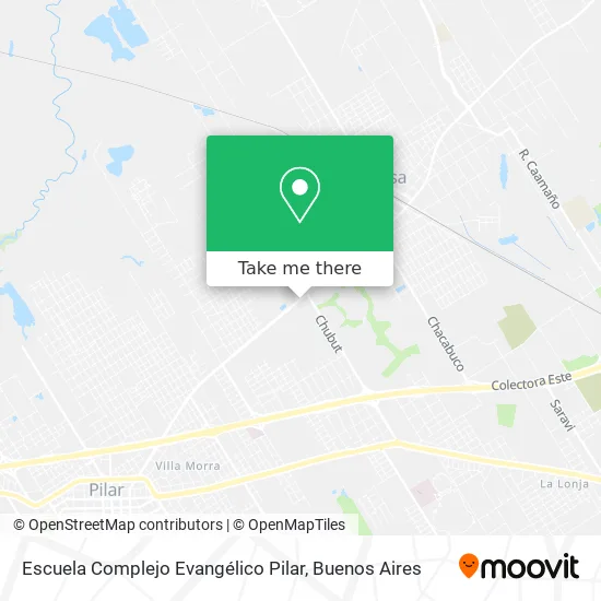 Mapa de Escuela Complejo Evangélico Pilar