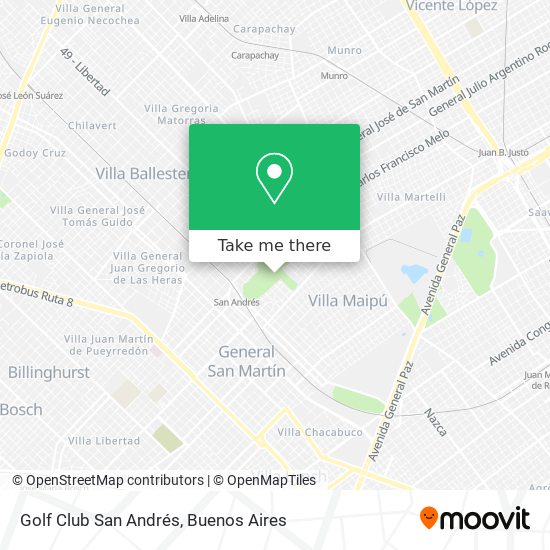 Golf Club San Andrés map