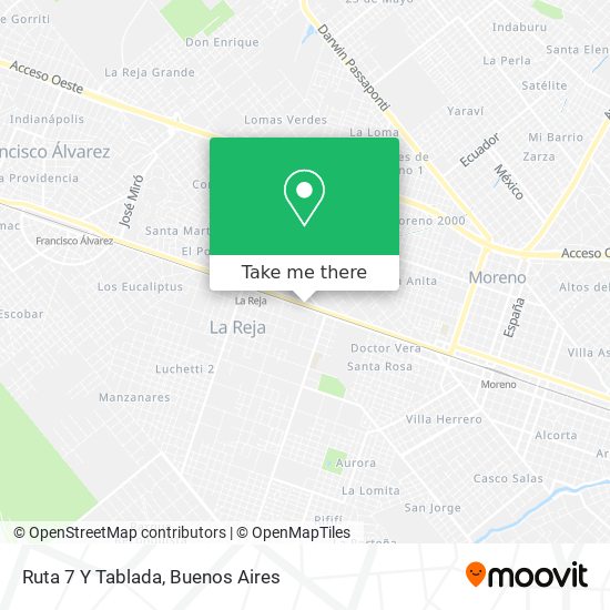 Ruta 7 Y Tablada map