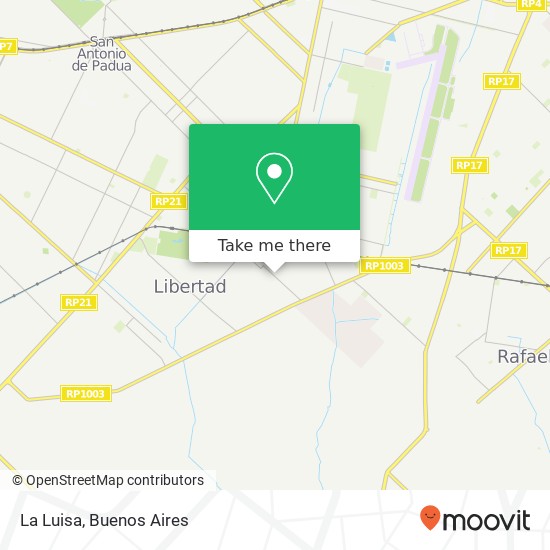 La Luisa map