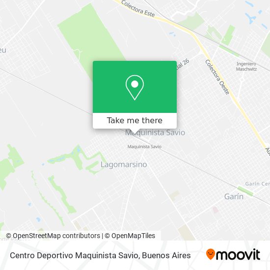 Centro Deportivo Maquinista Savio map