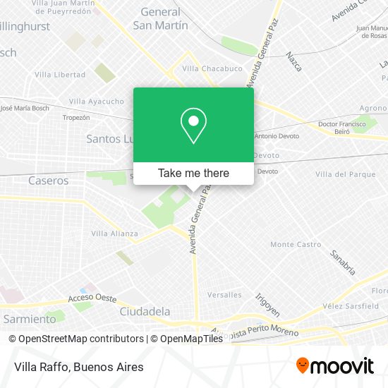 Mapa de Villa Raffo