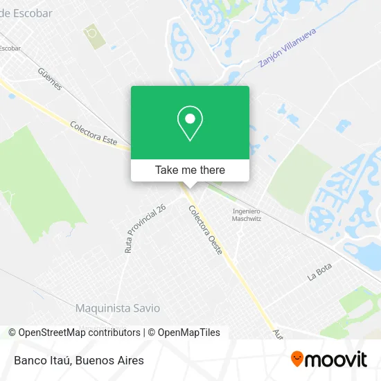 Mapa de Banco Itaú