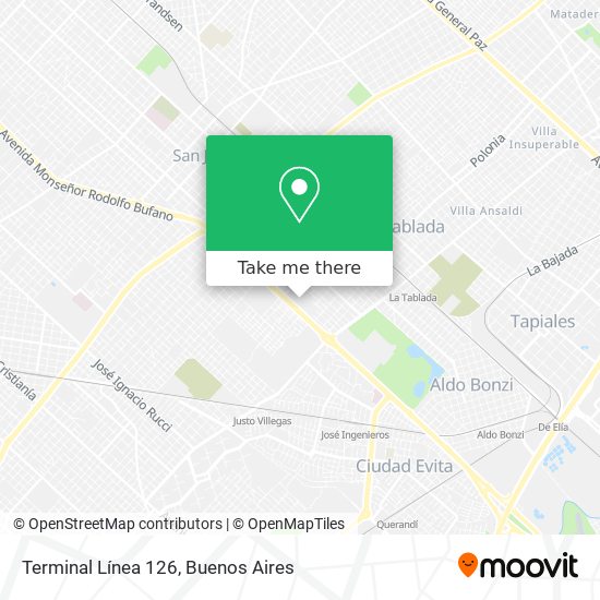 Terminal Línea 126 map