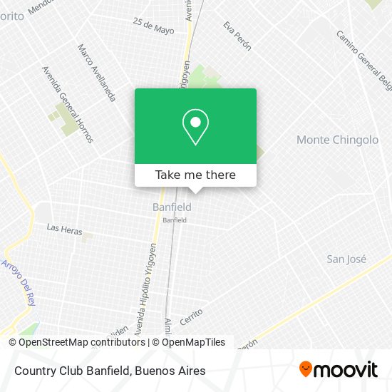 Mapa de Country Club Banfield