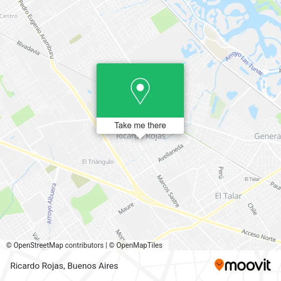 Ricardo Rojas map
