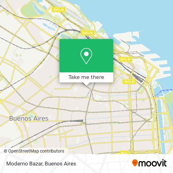 Mapa de Moderno Bazar