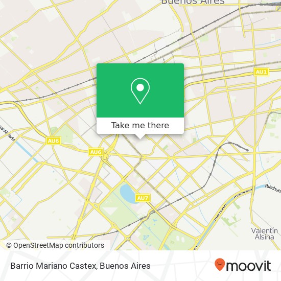 Barrio Mariano Castex map