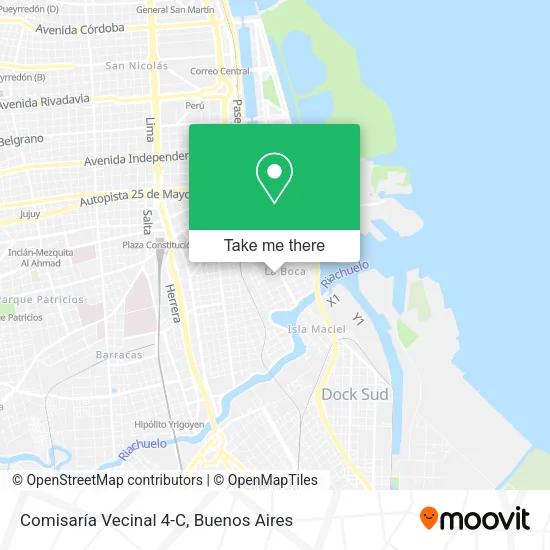 Mapa de Comisaría Vecinal 4-C