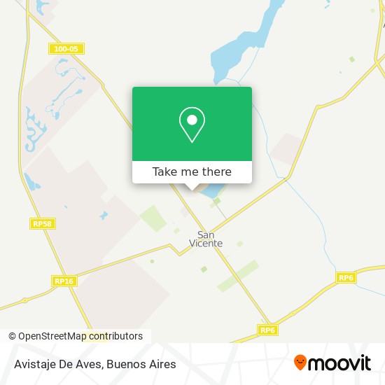 Avistaje De Aves map