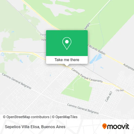 Sepelios Villa Elisa map