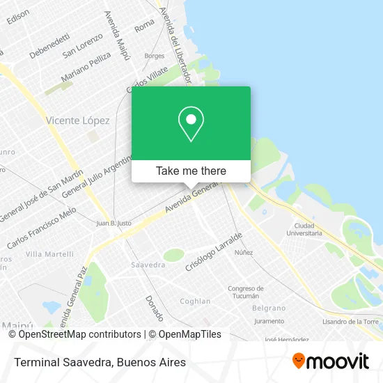Terminal Saavedra map