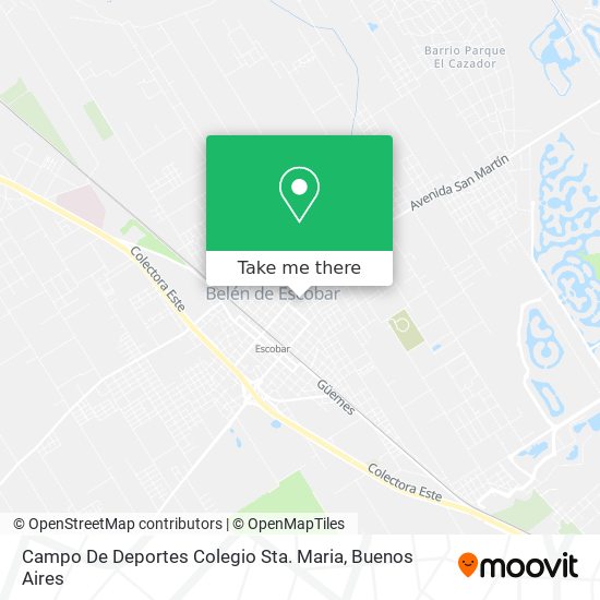 Campo De Deportes Colegio Sta. Maria map