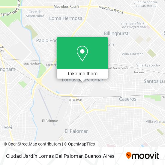 Ciudad Jardín Lomas Del Palomar map