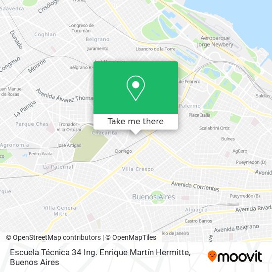 Escuela Técnica 34 Ing. Enrique Martín Hermitte map