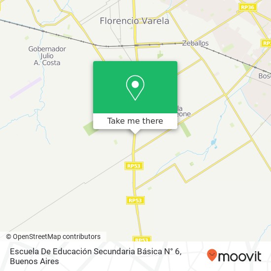 Escuela De Educación Secundaria Básica N° 6 map