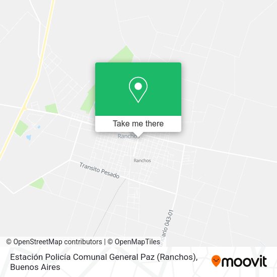 Mapa de Estación Policía Comunal General Paz (Ranchos)