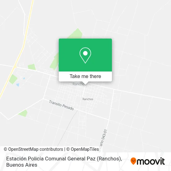 Mapa de Estación Policía Comunal General Paz (Ranchos)
