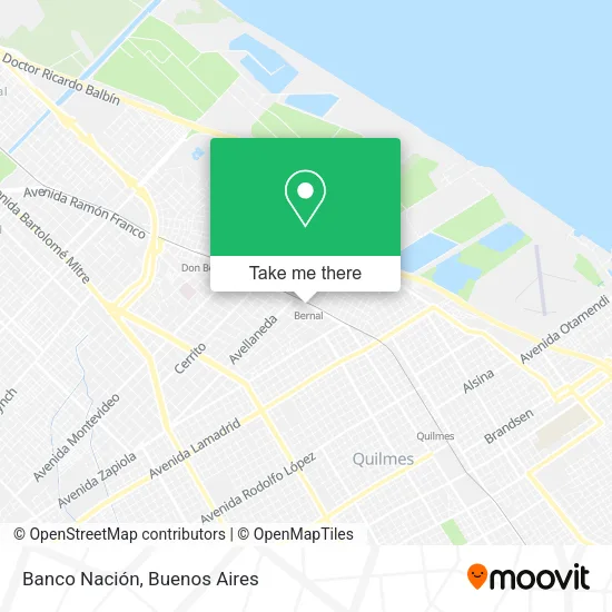 Mapa de Banco Nación