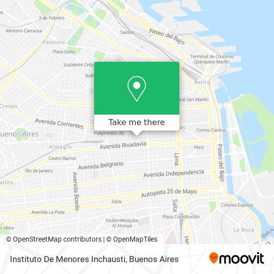 Instituto De Menores Inchausti map