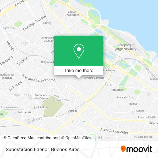 Mapa de Subestación Edenor