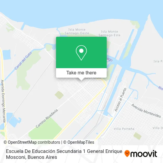 Mapa de Escuela De Educación Secundaria 1 General Enrique Mosconi