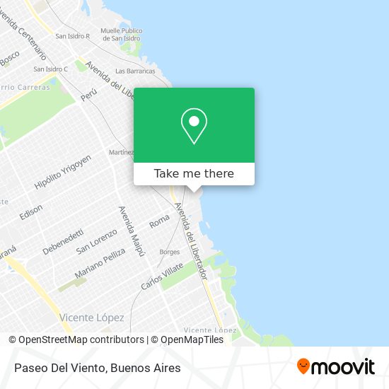 Mapa de Paseo Del Viento
