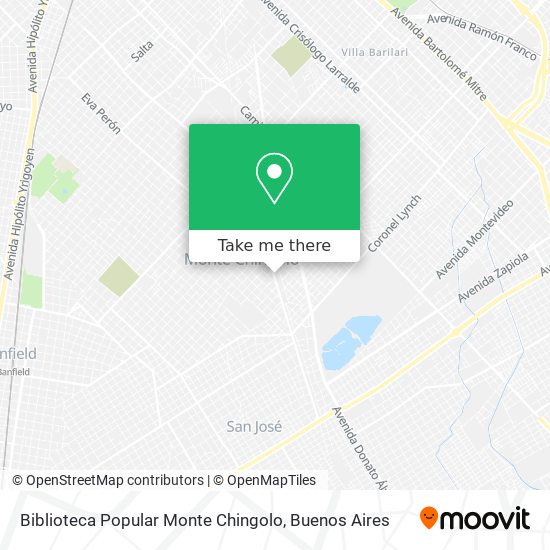 Biblioteca Popular Monte Chingolo map