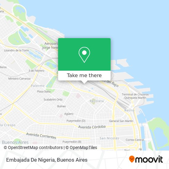 Mapa de Embajada De Nigeria