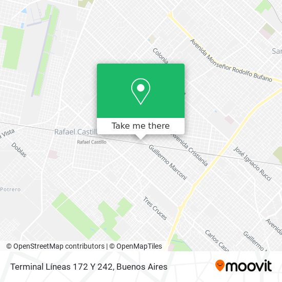 Mapa de Terminal Líneas 172 Y 242