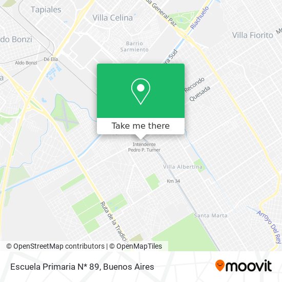 Escuela Primaria N* 89 map